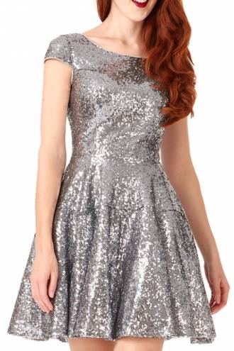 Sequin Skater Dress