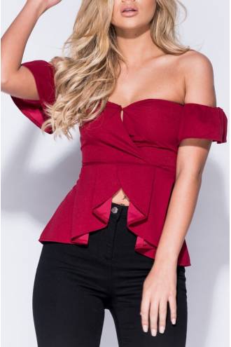 peplum-hem-bardot-top