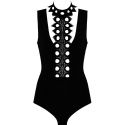 Crochet Open Back Bodysuit