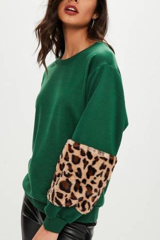 Pulover Leopard Verde