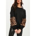 Pulover Leopard  Negru