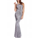 Rochie tip sirena Muse Argintiu