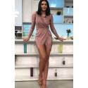 Rochie Metallic Pink