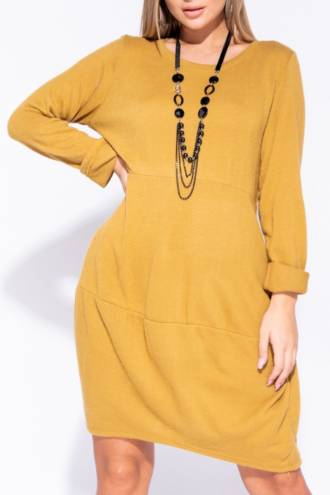 Rochie Alessia Mustard