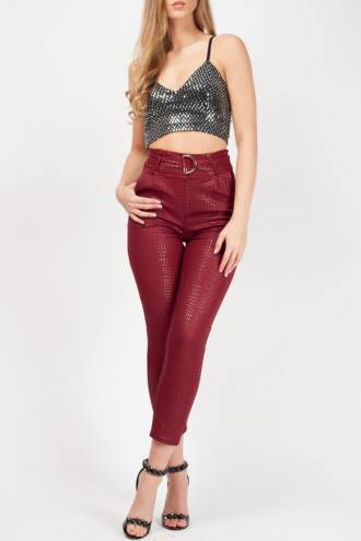 Pantalon trei sferturi Croc Red