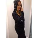 Rochie/hanorac Pearls Black