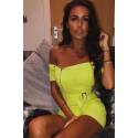 Rochie Biker Neon Lime