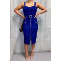 Rochie Denim Buckle Indigo