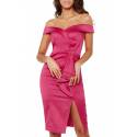 Rochie Satin Roz