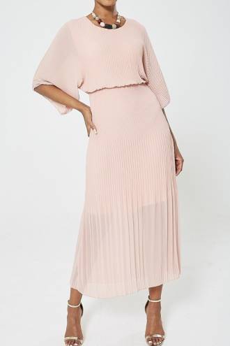 Rochie Plisse Pink