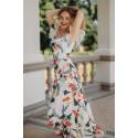 Rochie lunga cu imprimeu floral Maxi Tropical