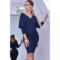 Rochie midi cu decolteu Michelle Navy