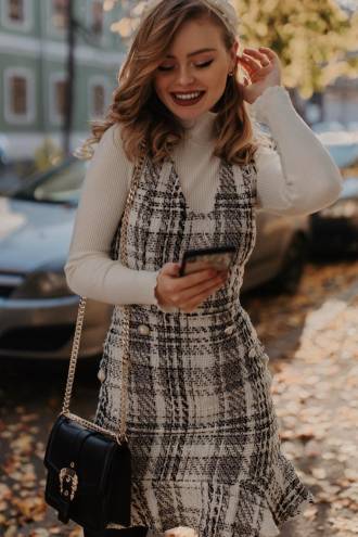 Rochie mini Boucle White