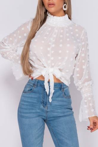 Bluza White Dots